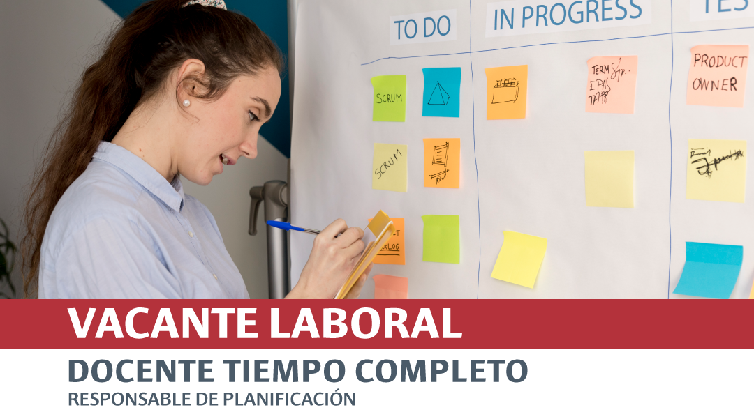 Docente Tiempo Completo – Responsable de Planificación